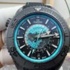 Omega Seamaster Planet Ocean Deep Black Worldtimer VSF