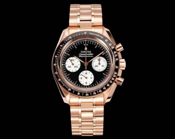 Omega Speedmaster Moonwatch Reverse Panda Rose Gold