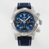 1 Breitling Avenger B01 Chronograph 45 Blue Dial Leather Strap