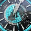 Omega Seamaster Planet Ocean Deep Black Worldtimer VSF