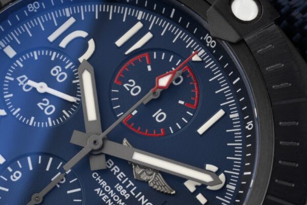 1(3) Breitling Avenger B01 Chronograph 45 Titanium Blue Dial