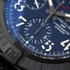 1(4) Breitling Avenger B01 Chronograph 45 Titanium Blue Dial