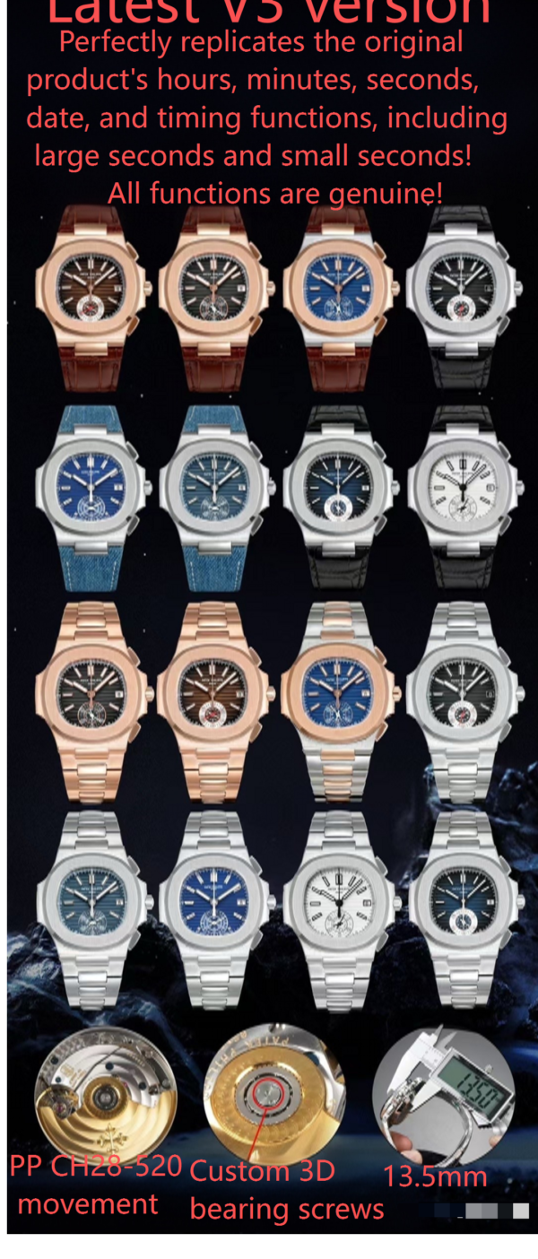 16 Patek Philippe Nautilus Chronograph 5980/1A-019 3KF