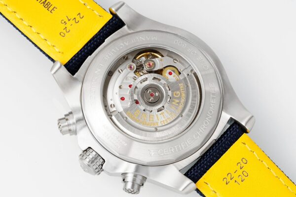 1(7) Breitling Avenger B01 Chronograph 45 Blue Dial Leather Strap