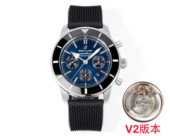 2 Breitling Superocean Heritage B01 Chronograph 44 Blue Blackeye