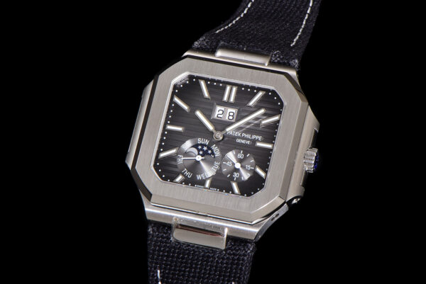 2(2) Patek Philippe Cubitus 5822 Black Dial TWF
