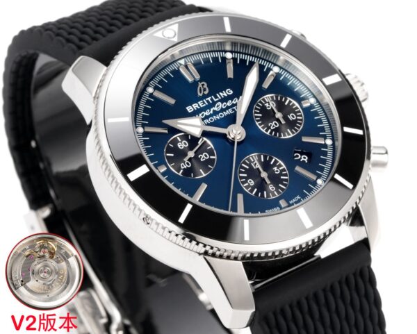 2(3) Breitling Superocean Heritage B01 Chronograph 44 Blue Blackeye