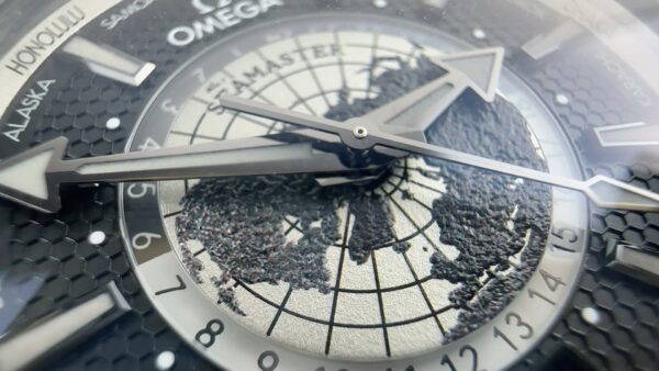 Omega Seamaster Planet Ocean Deep Black Worldtimer VSF