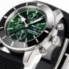 2(5) Breitling Superocean Heritage Chronograph 44 Green Dial