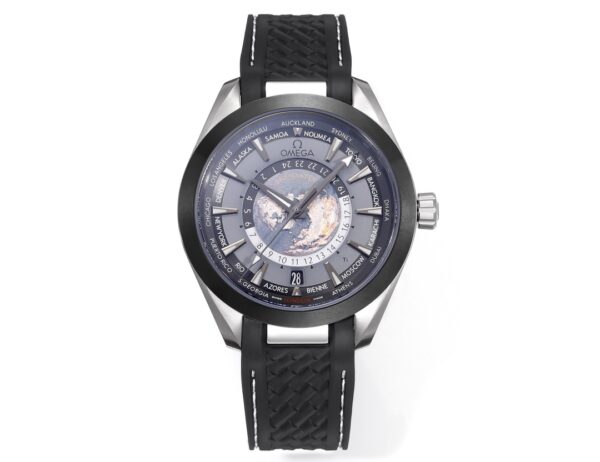 Omega Seamaster Aqua Terra 150M GMT Worldtimer Gray Dial