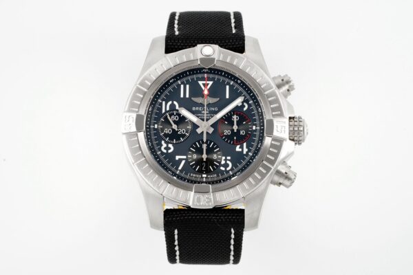 Breitling Avenger B01 Chronograph 45 Gray Dial Leather Strap
