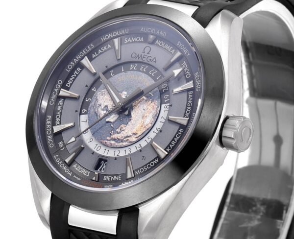 Omega Seamaster Aqua Terra 150M GMT Worldtimer Gray Dial