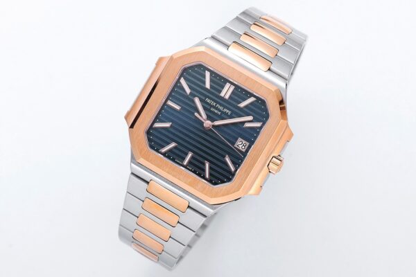 4(2) Patek Philippe Cubitus 5821/1A-001 Blue Dial PPF
