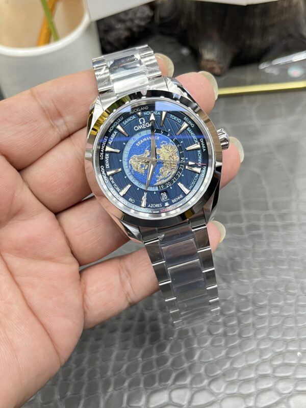 Omega Seamaster Aqua Terra 150M GMT Worldtimer VSF Blue