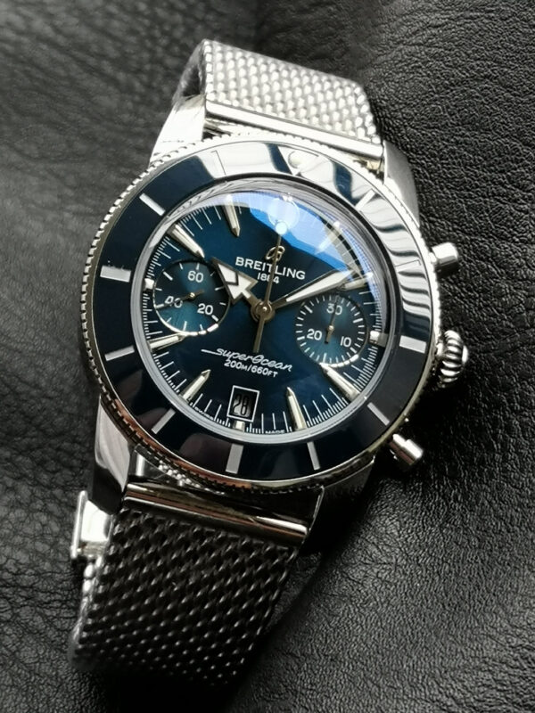 6 Breitling Superocean Heritage B01 Chronograph 42 Blue Dial
