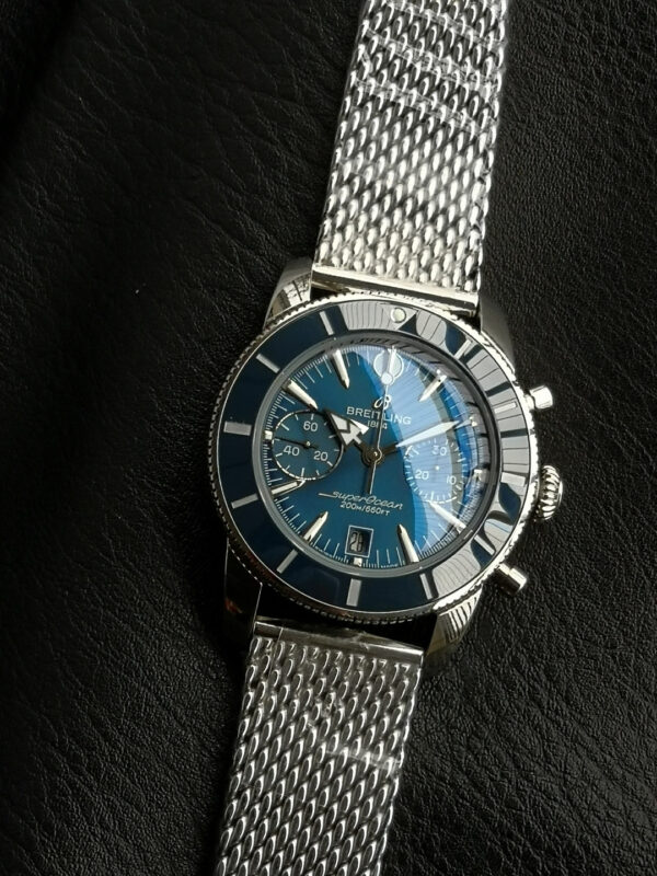 6(3) Breitling Superocean Heritage B01 Chronograph 42 Blue Dial