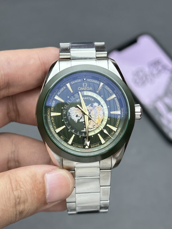 Omega Seamaster Aqua Terra 150M GMT Worldtimer VSF Green