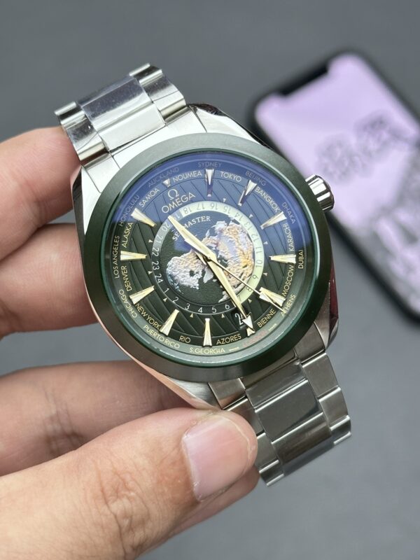 Omega Seamaster Aqua Terra 150M GMT Worldtimer VSF Green