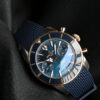 8(3) Breitling Superocean Heritage B01 Chronograph 42 Blue Dial