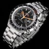 9(4) Omega Speedmaster Racing Black Dial Orange Accents